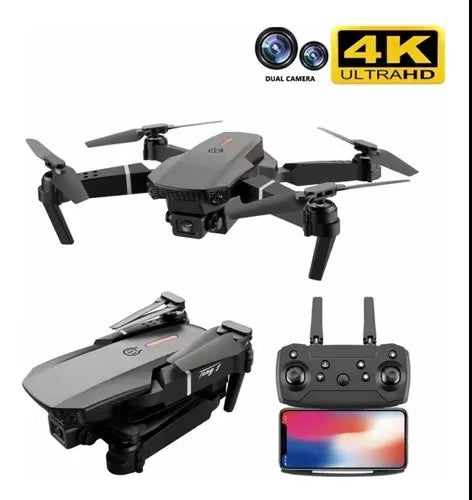 Dron E88 Pro compacto con cámara dual